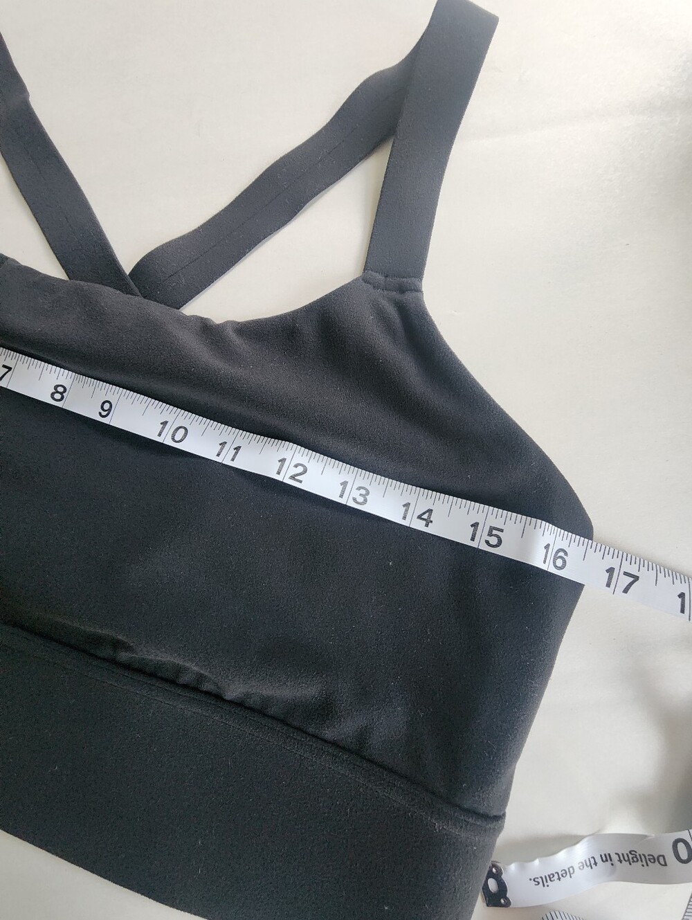 Athleta Longline Warrior Cross Back Sports Bra Black Size XL - Picture 5 of 15